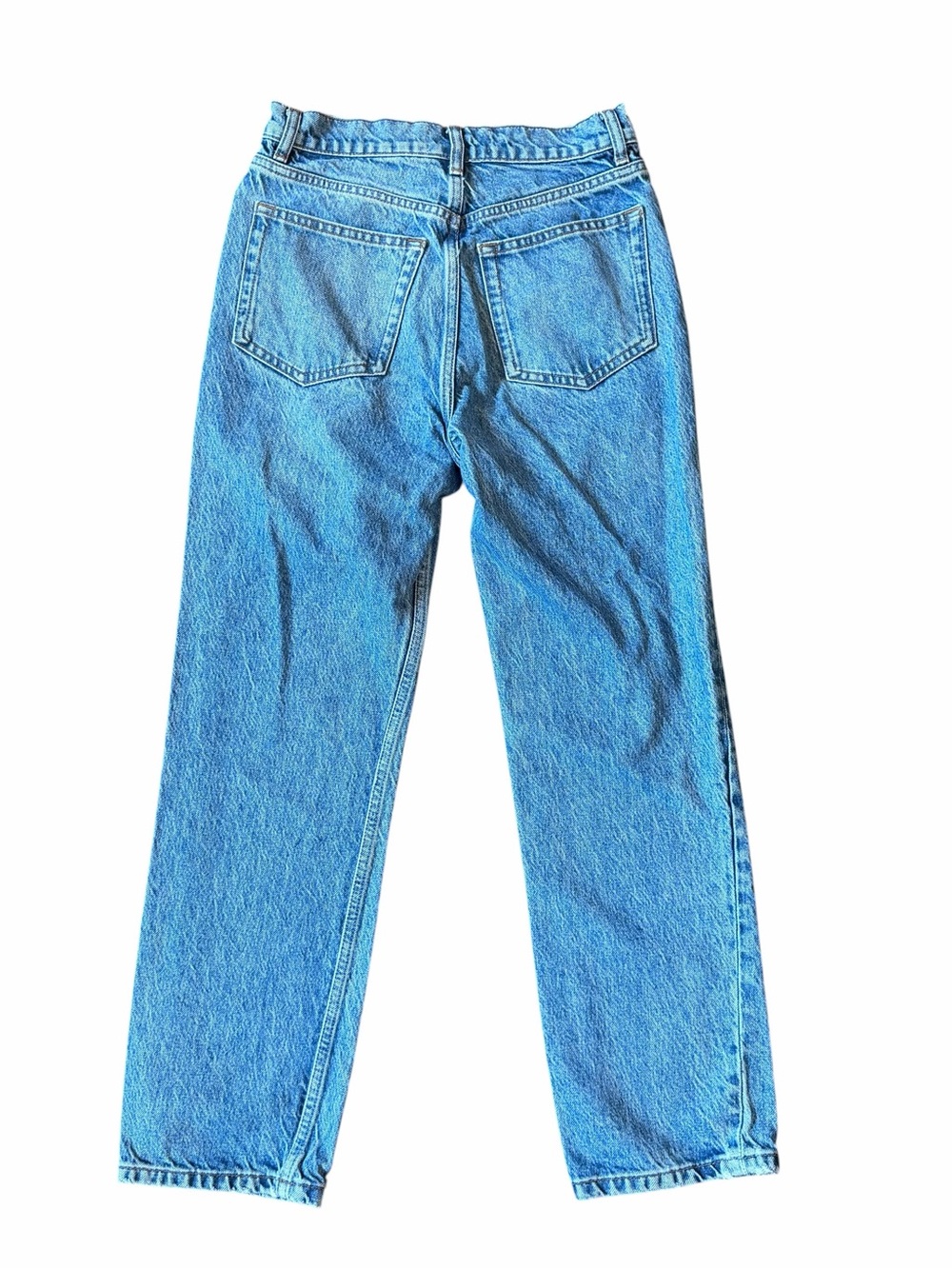 Reformation Jeans Womens 26 Blue High Rise Button Fly Denim Straight Leg Classic - Picture 5 of 7